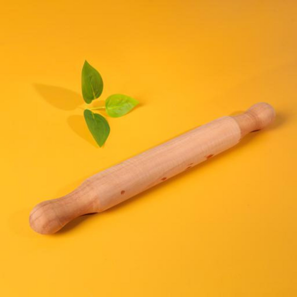ROYALFORD 26cm Bamboo Rolling Pin with Non-Stick and Bamboo Handle