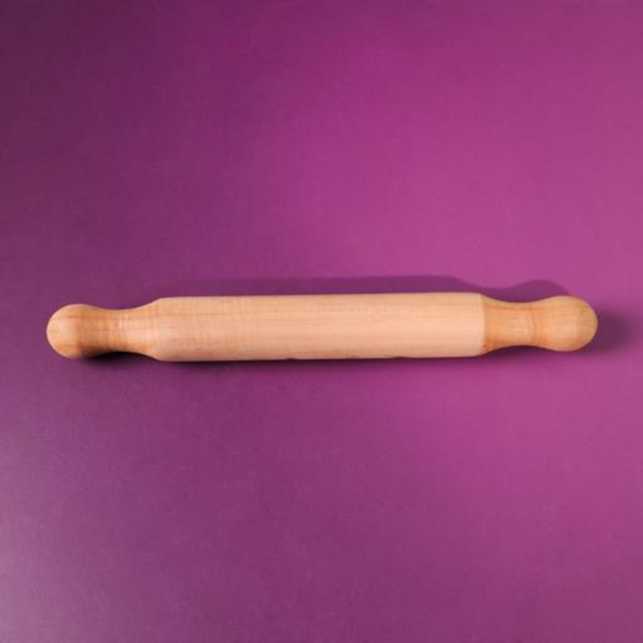 ROYALFORD 26cm Bamboo Rolling Pin with Non-Stick and Bamboo Handle