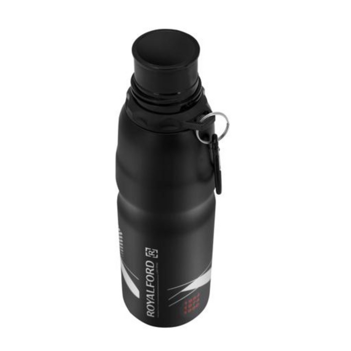 ROYALFORD 750ml Black Stainless Steel Sports Bottle