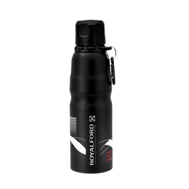 ROYALFORD 750ml Black Stainless Steel Sports Bottle