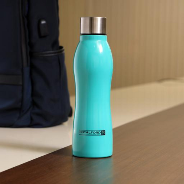 ROYALFORD 750ml Blue Stainless Steel Sports Bottle