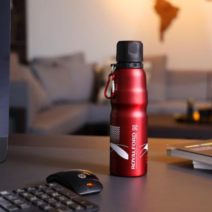 ROYALFORD 750ml Red Stainless Steel Sports Bottle