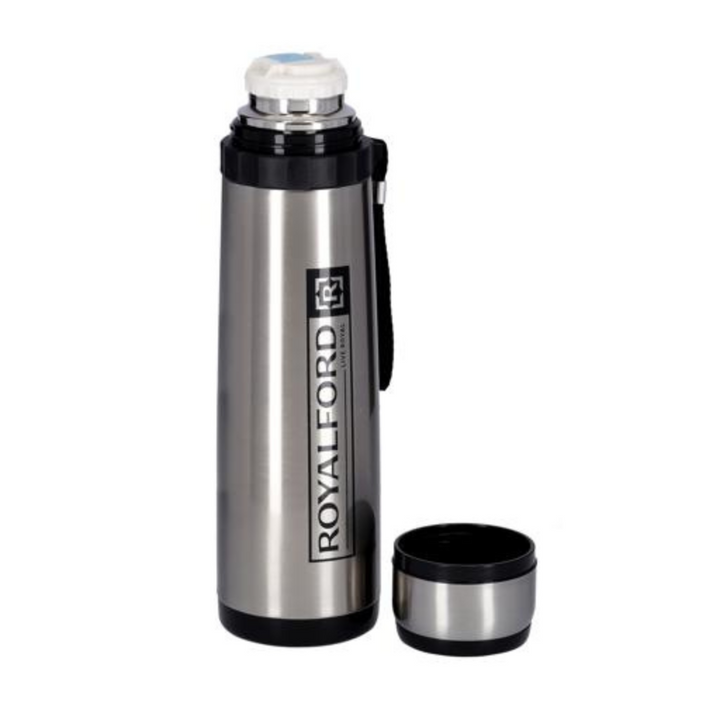 ROYALFORD 600ml Stainless Steel Vacuum Flask - Portable Hot Water Bottle