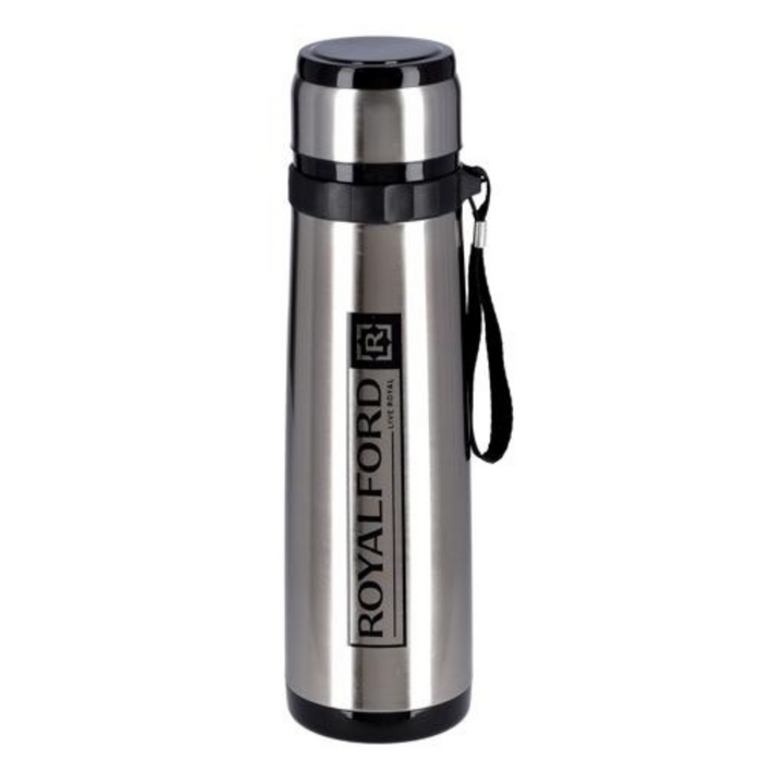 ROYALFORD 600ml Stainless Steel Vacuum Flask - Portable Hot Water Bottle