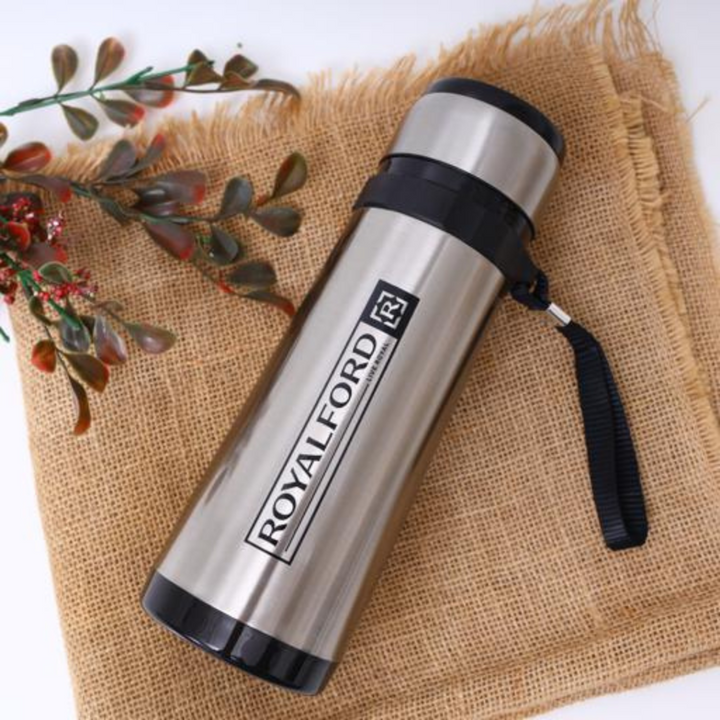 ROYALFORD 600ml Stainless Steel Vacuum Flask - Portable Hot Water Bottle