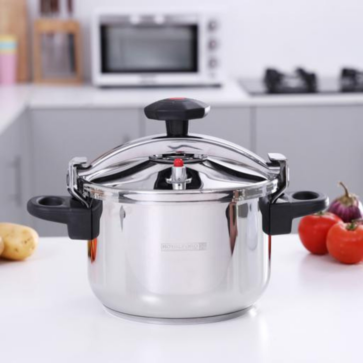 ROYALFORD 9L Stainless Steel Pressure Cooker, Home Kitchen Pressure Cooker 50.5 CM