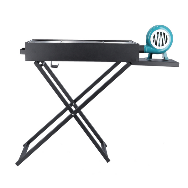 ROYALFORD Barbecue Grill Stand with Blower, Durable Iron Portable Grill