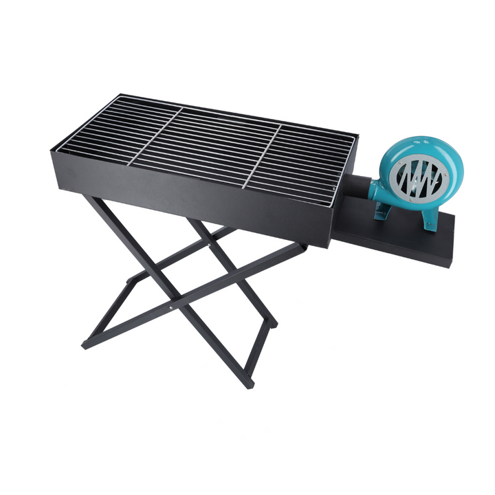 ROYALFORD Barbecue Grill Stand with Blower, Durable Iron Portable Grill