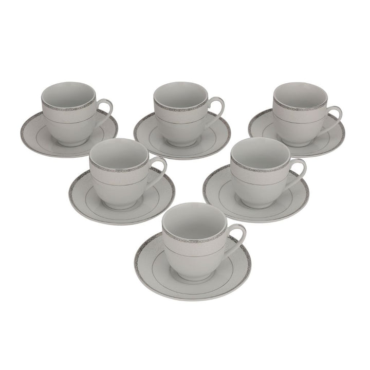 ROYALFORD Cup & Saucer Set 12pcs,180ml