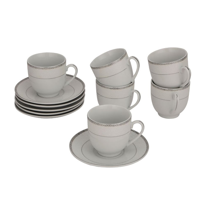 ROYALFORD Cup & Saucer Set 12pcs,180ml