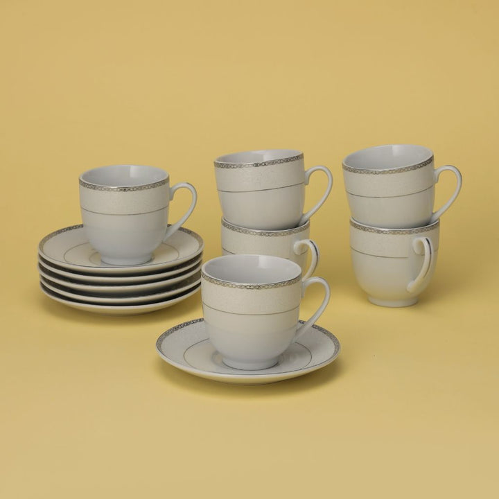 ROYALFORD Cup & Saucer Set 12pcs,180ml