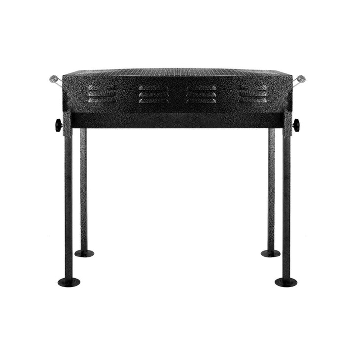 ROYALFORD Durable Foldable Iron Barbecue Stand with Charcoal Grill 65X30X67CM