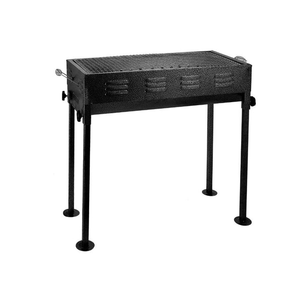 ROYALFORD Durable Foldable Iron Barbecue Stand with Charcoal Grill 65X30X67CM