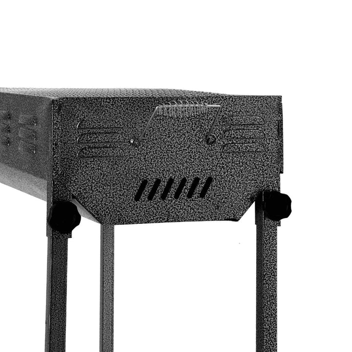 ROYALFORD Durable Foldable Iron Barbecue Stand with Charcoal Grill 65X30X67CM