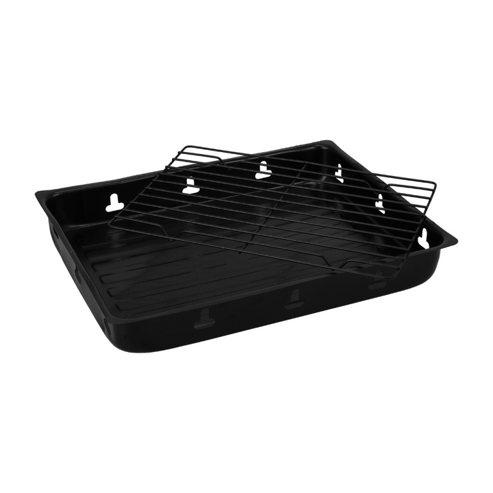 ROYALFORD Foldable Barbecue Charcoal Grill Stand with Iron Construction 35x27x20CM