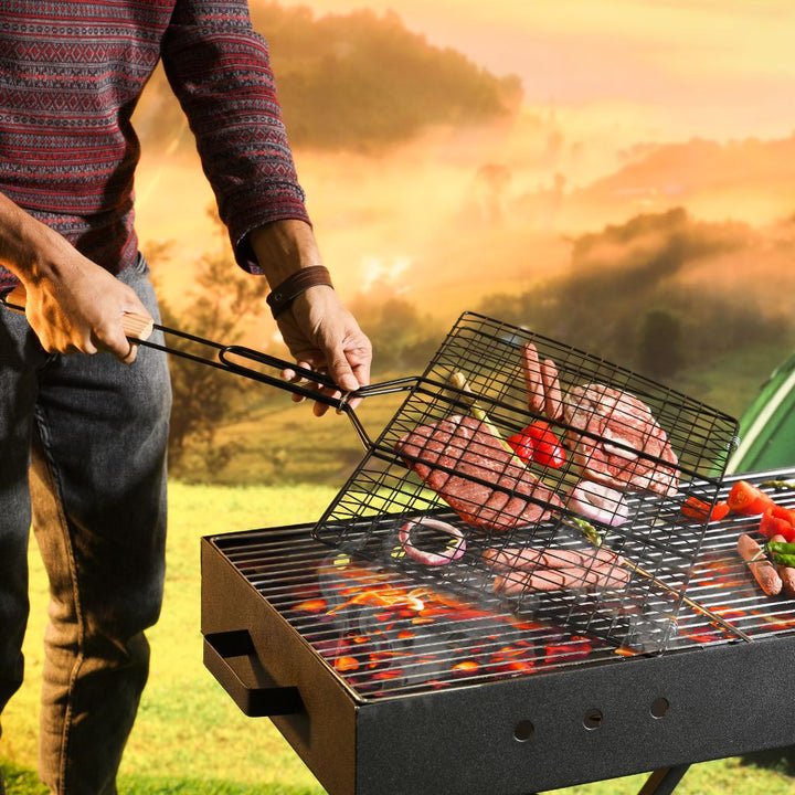 ROYALFORDPortableChromiumPlatedBBQGrill_Foldable_Durable