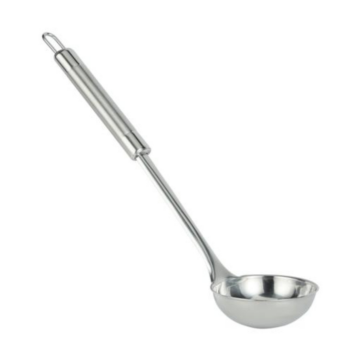 ROYALFORD Stainless Steel Ladle with Tube Handle (30.3X8.8Cm) - Pro Soup Ladle