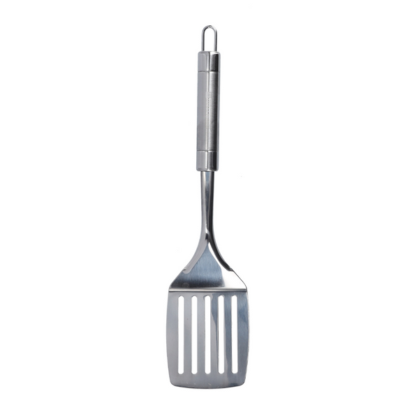 ROYALFORD Stainless Steel Slotted Turner with Tube Handle (Fish Slice/Serving Spatula)