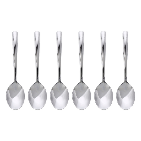 Stainless Steel Table Spoon Set Mirror Polished 6 Piece