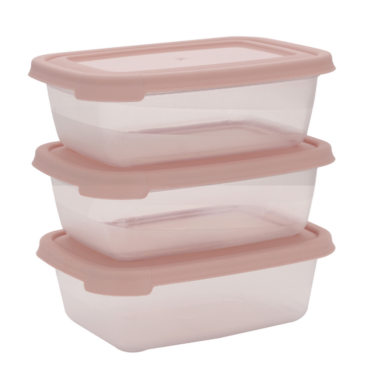 Rectangular Storage Container, Set of 3Pcs