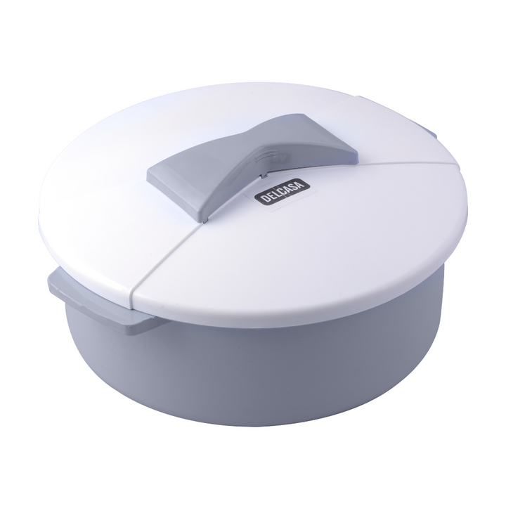 Round Casserole with Lid, Polymer Plastic Container 