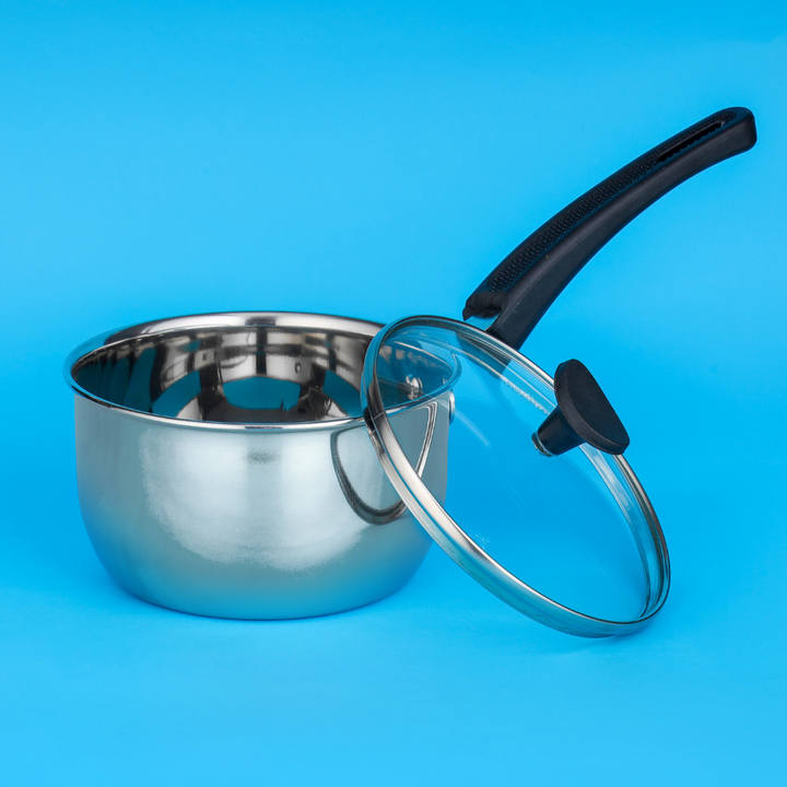 Sauce Pan with Glass Lid, 18 CM