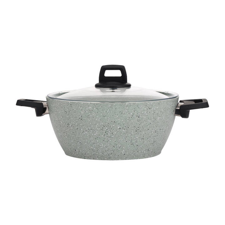 Scoria Granite Coated Cookware Set, Aluminium Pot and Pan