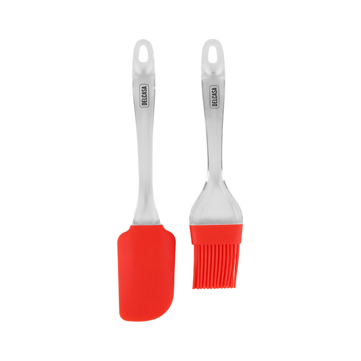 Silicon Spatula and Brush Set, Heat Resistant and Easy to Clean Set 