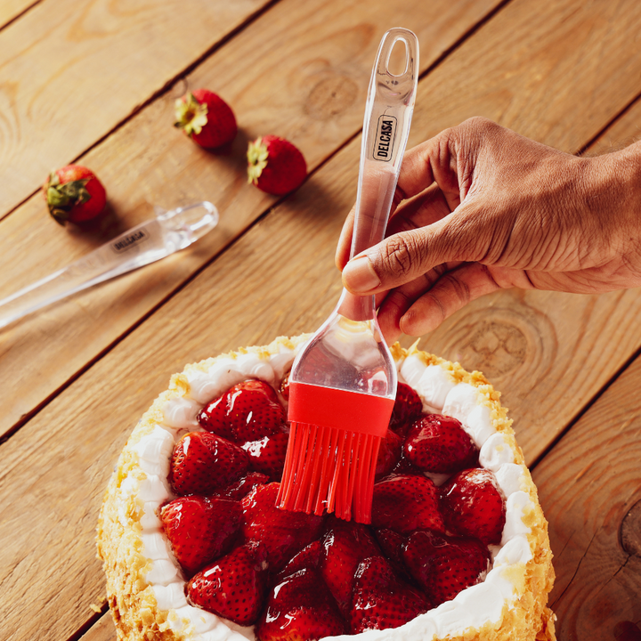 Silicon Spatula and Brush Set, Heat Resistant and Easy to Clean Set 