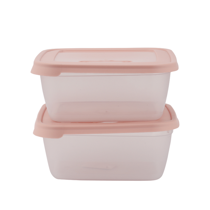 Square Storage Box Set of 2Pcs, 2500ML