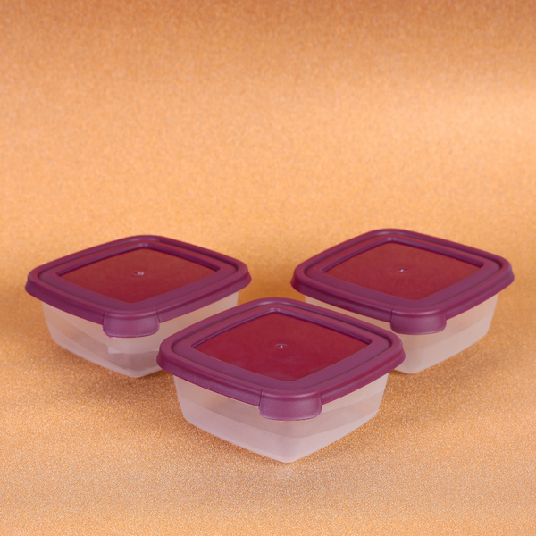 Square Storage Container, Set of 3Pcs