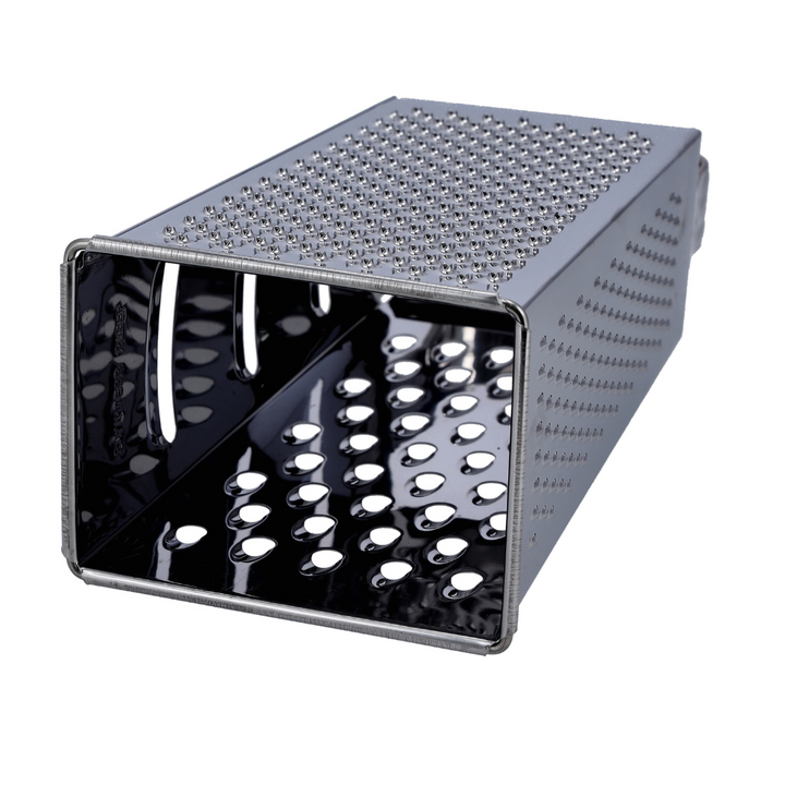 Stainless Steel Grater, 4 Side Grater, Slicer, Chopper, and Zester