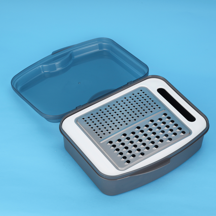 Stainless Steel Grater with Storage Container