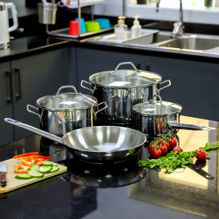 Stainless Steel Induction Cookware Set, Premium Quality Kitchenware 7Pcs