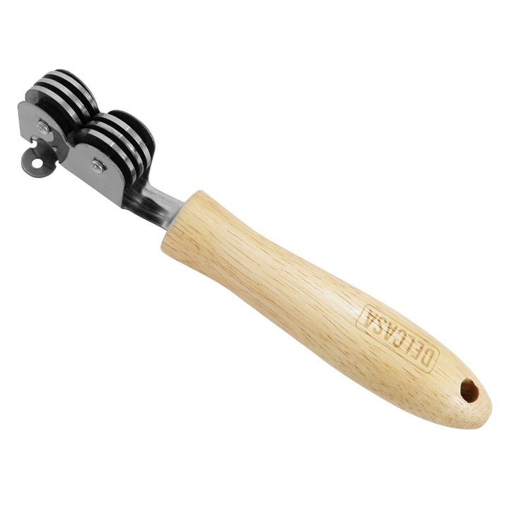 Stainless Steel Knife Sharpener With Wooden