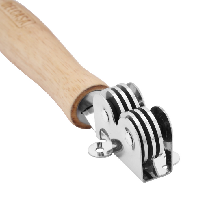 Stainless Steel Knife Sharpener With Wooden