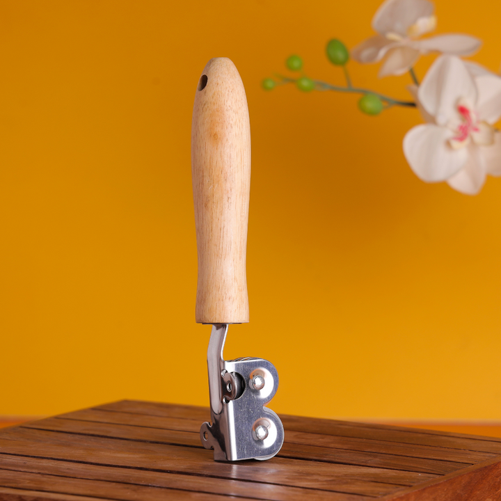 Stainless Steel Knife Sharpener With Wooden