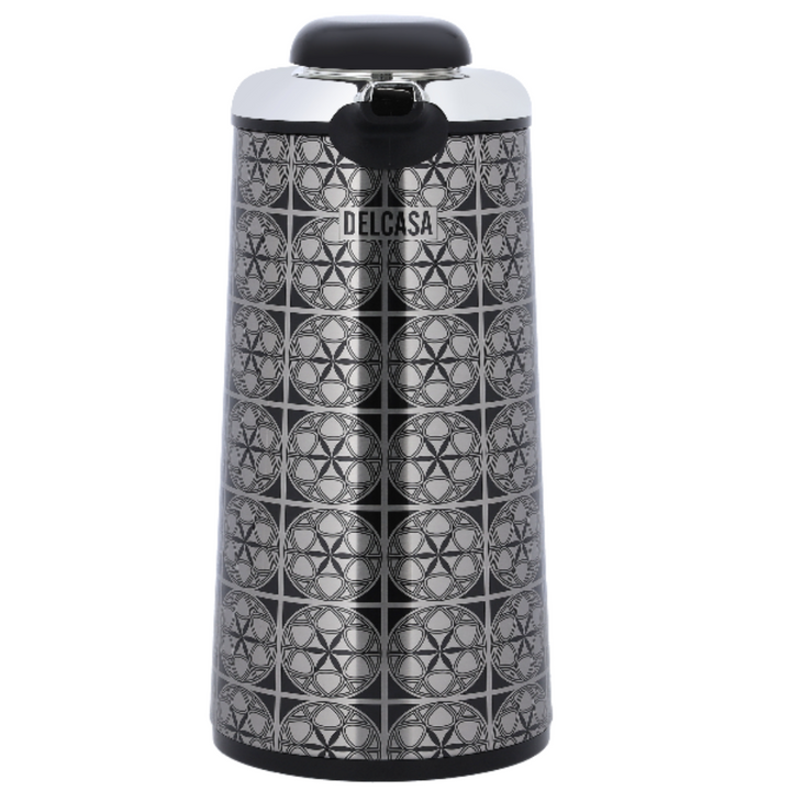 Stainless Steel Leak-Resistant Double Wall Vacuum Flask Silver And Black 