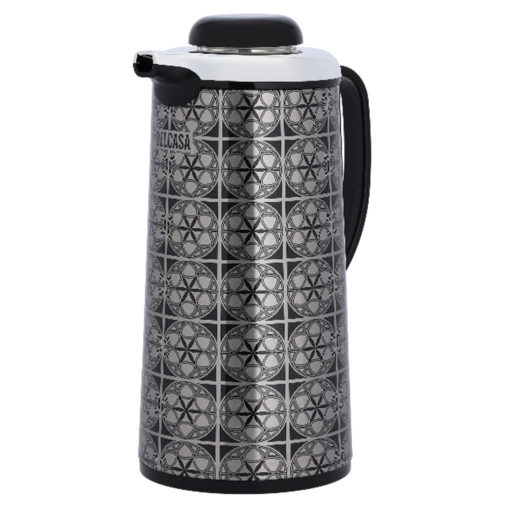 Stainless Steel Leak-Resistant Double Wall Vacuum Flask Silver And Black 