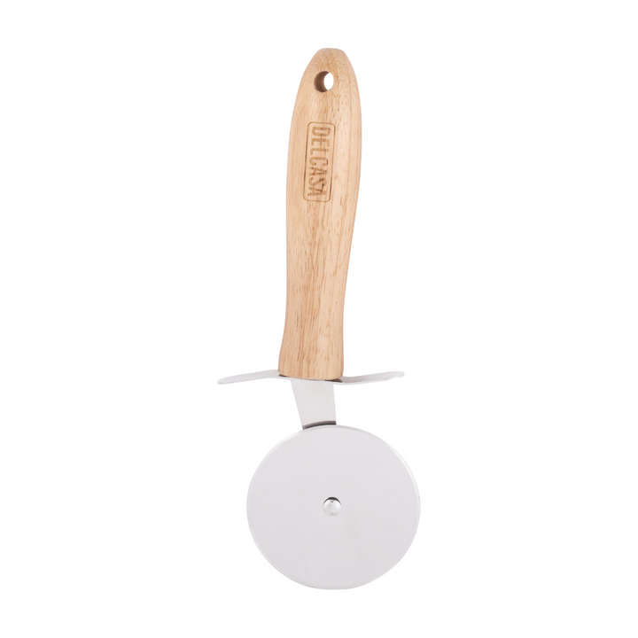 Stainless Steel Pizza Cutter With Wooden Handle