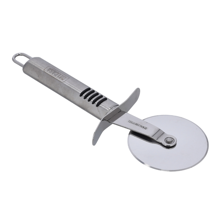 Stainless Steel Pizza Cutter with TPR Handle | Multi-Use Pastry Slicer | Delcasa DC2422