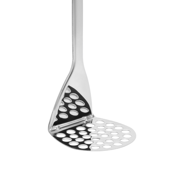 Stainless Steel Potato Masher With Wooden Handle