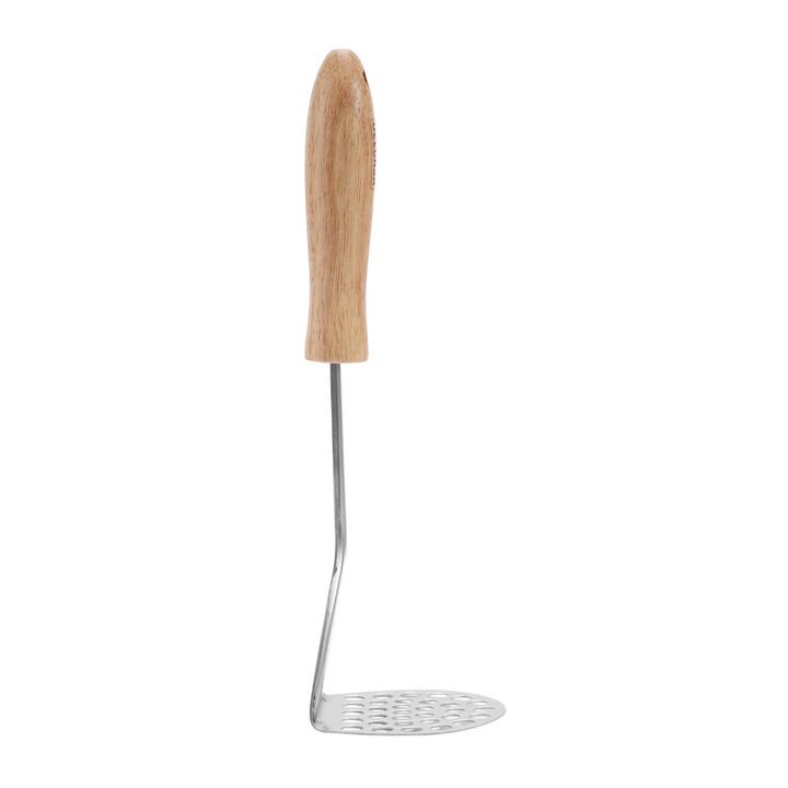 Stainless Steel Potato Masher With Wooden Handle