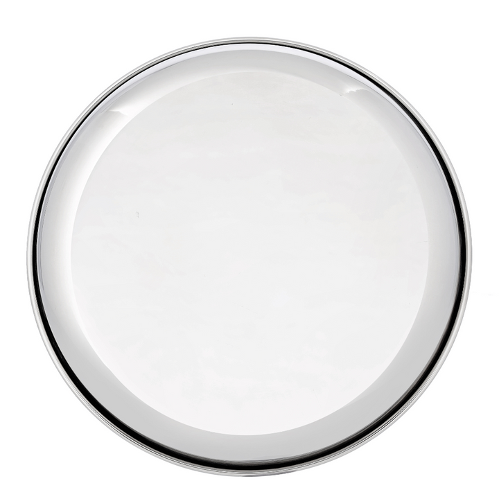 Stainless Steel Rice Plate Round Quarter Plate