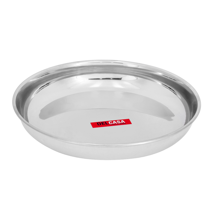 Stainless Steel Rice Plate Round Quarter Plate