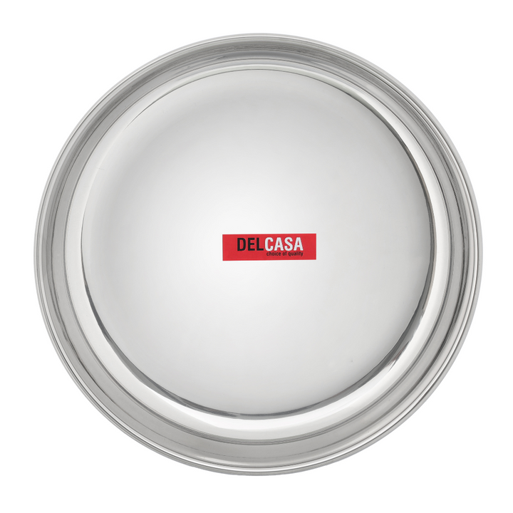 Stainless Steel Rice Plate Round Quarter Plate