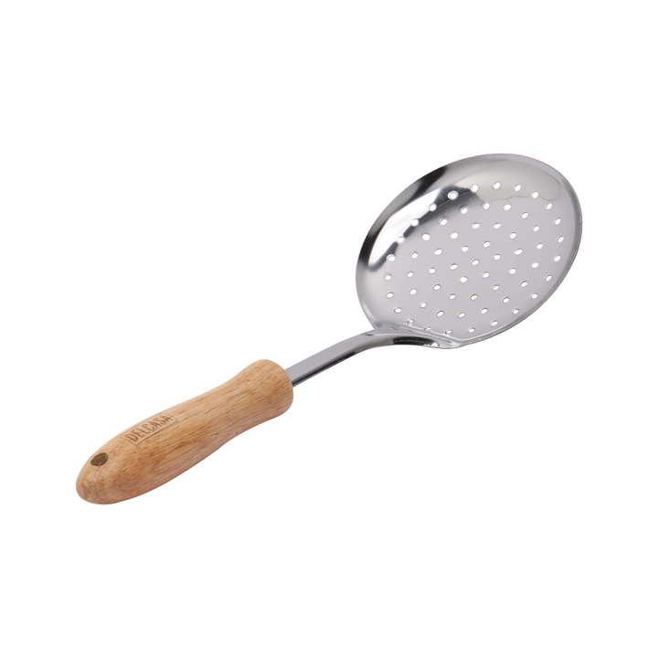 Stainless Steel Skimmer With Wooden Handle