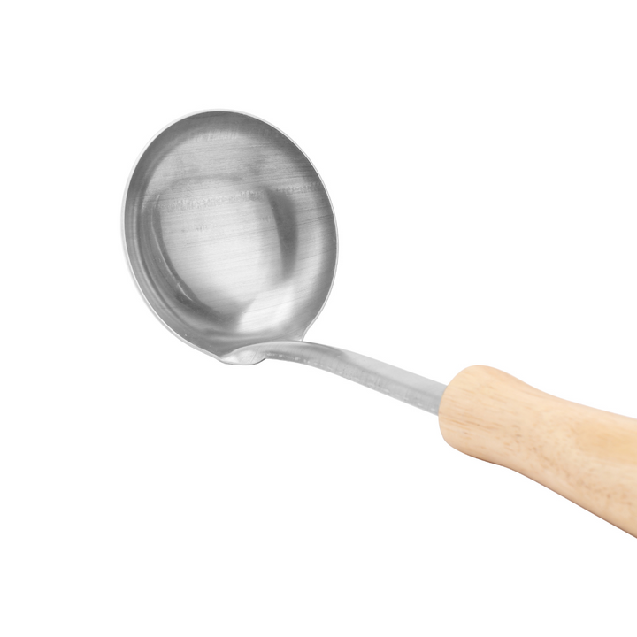 Stainless Steel Soup Ladle With Wooden Handle