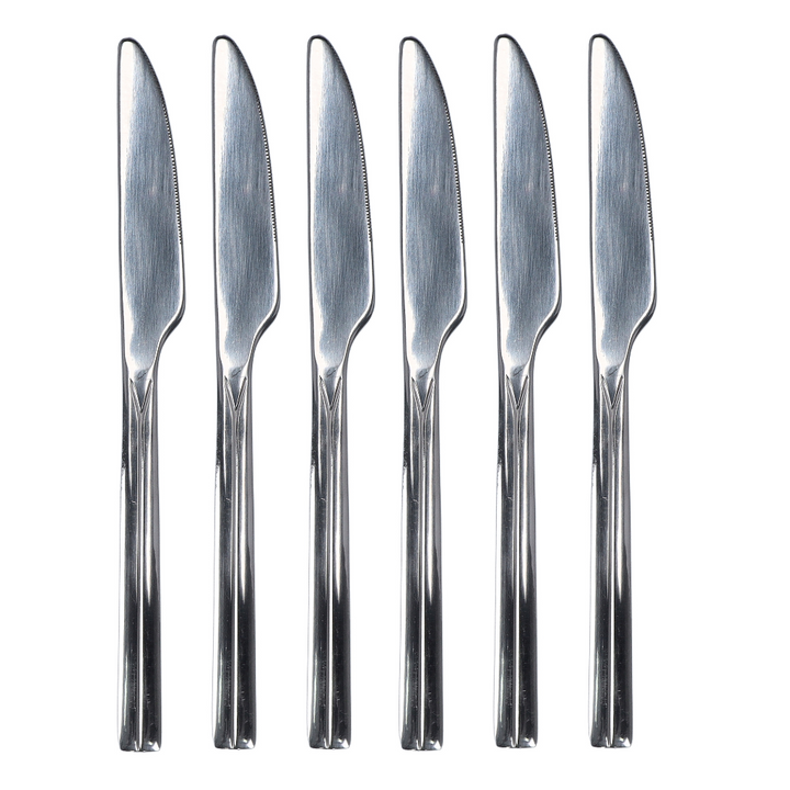  Stainless Steel Table Knife - Silver 6PCS