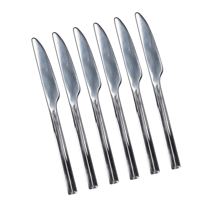  Stainless Steel Table Knife - Silver 6PCS